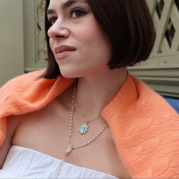 Virgin Mary Picture Necklace