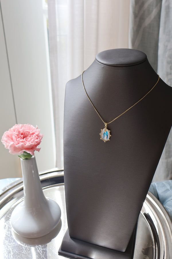 Virgin Mary Picture Necklace