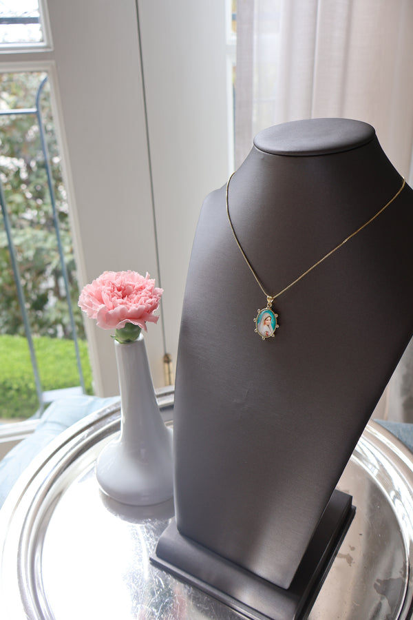 Our Lady of Fatima Picture Necklace