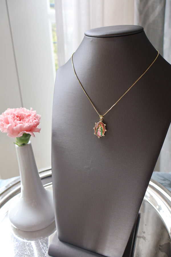 Our Lady of Guadalupe Picture Necklace