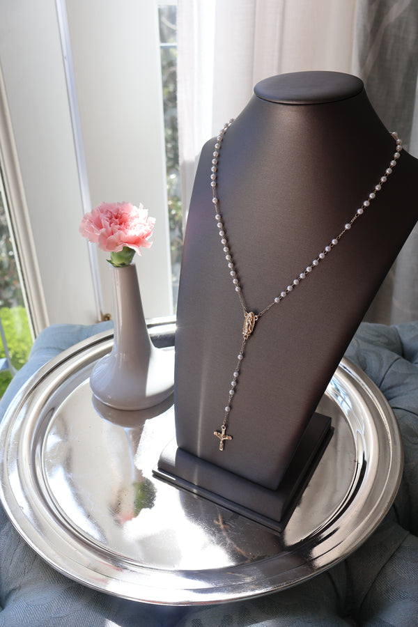Pearl Rosary Necklace