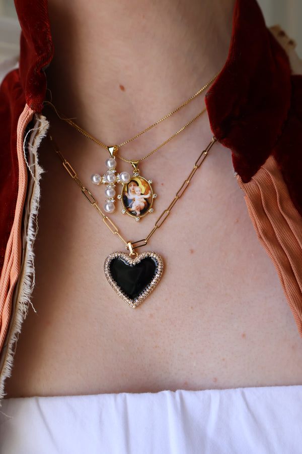 Virgin and Child Picture Necklace