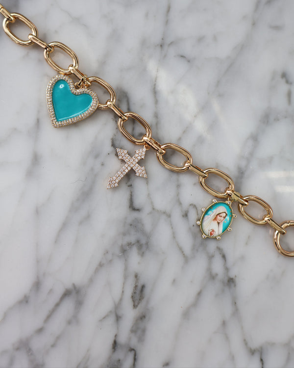 Our Lady charm bracelet
