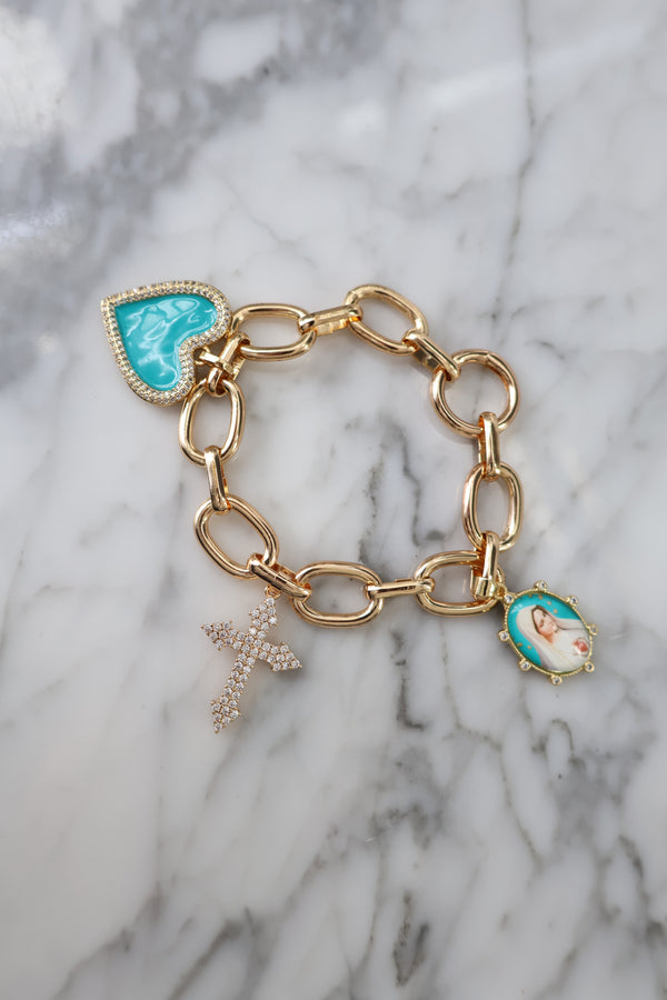 Our Lady charm bracelet
