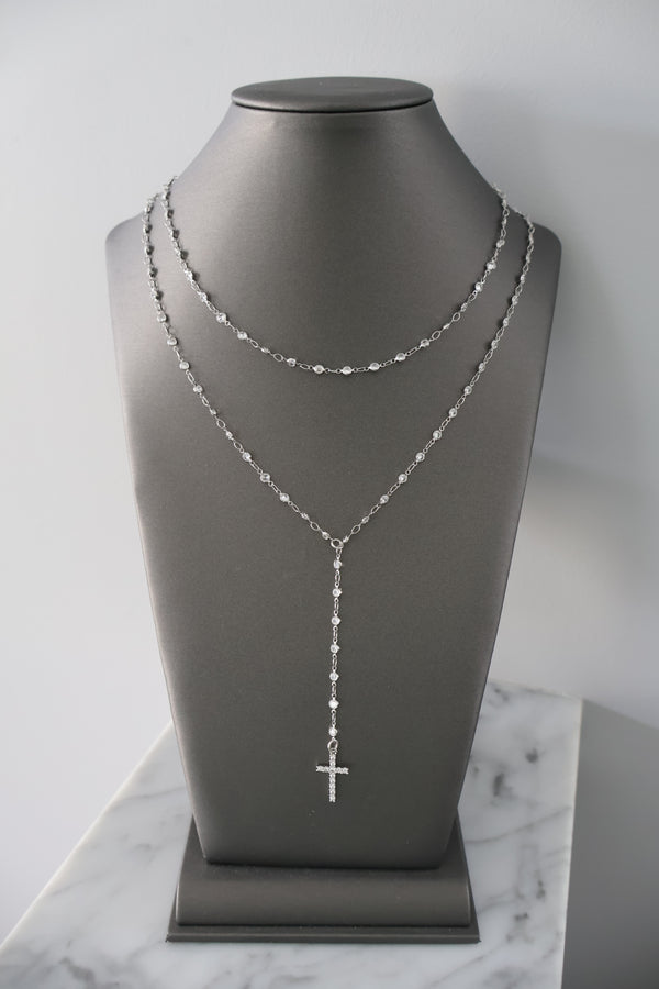 Sparkle Cross Lariat